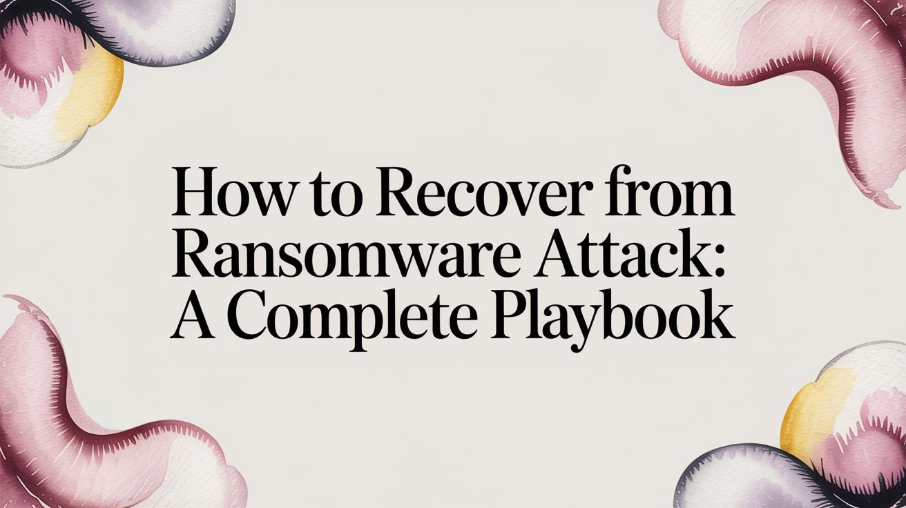 How to Recover from Ransomware Attack: A Complete Playbook